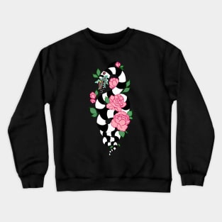 Beetlejuice Sandworm Floral Crewneck Sweatshirt